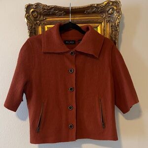 Axcess Women's Rust Short Sleeve Blazer